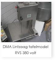 DMA lintzaag tafelmodel RVS 380 volt