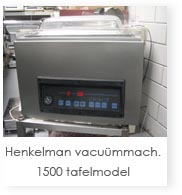 Henkelman vacummachine 1500 tafelmodel