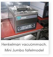 Henkelman vacummachine Mini Jumbo tafelmodel